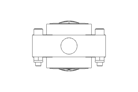 Butterfly valve B DN025 OVO NC E D2