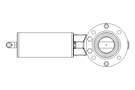 Butterfly valve B DN040 OVO NC E D2