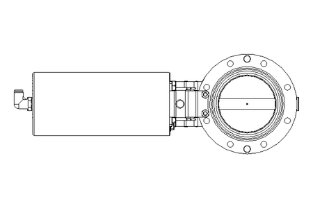 Scheibenventil B DN080 OVO NC E D2