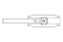 Butterfly valve B DN080 OVO MA E D2