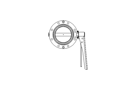 Butterfly valve B DN080 OVO MA E D2