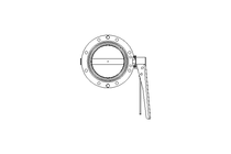 Butterfly valve B DN100 OVO MA E D2