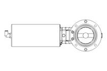 Butterfly valve B DN065 OVO NC E D22