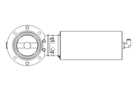 Scheibenventil B DN065 OVO NC E D22