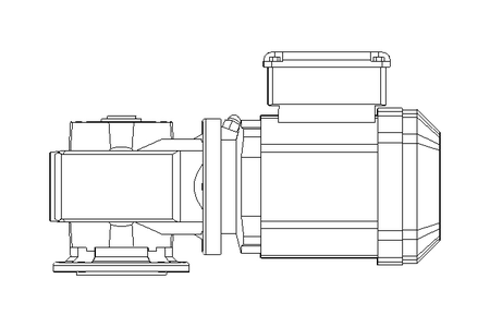 Schneckengetriebemotor 0,37kW 76 1/min