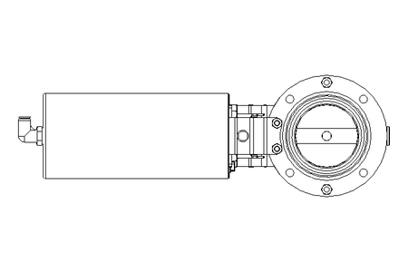 Butterfly valve B DN065 OVO NC E D10