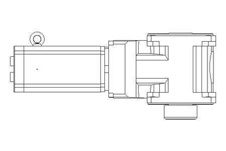 Motorredutor de engrenagem conica 9,4Nm