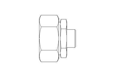 Reducing coupling L 35/10 St ISO8434