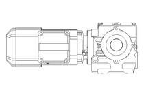 Worm gear motor 0.55kW 19 1/min