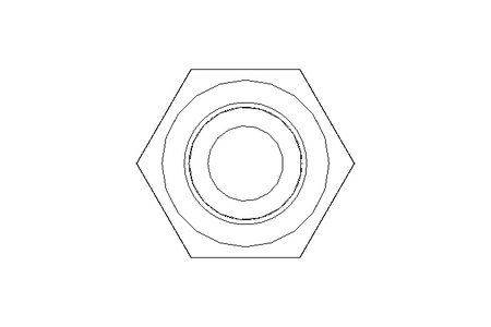 Hexagon screw M6x100 A2 70 ISO4014-KLF