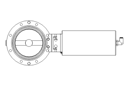 Valvola a farfalla B DN100 OVO NC E D26