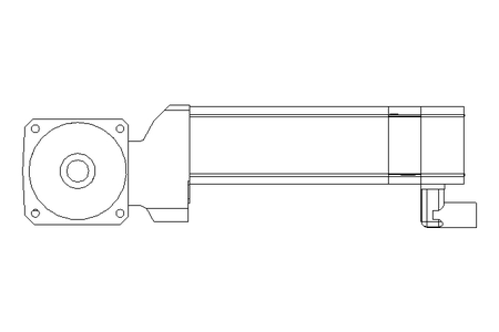 Helical-bevel gearmotor 7.1 Nm