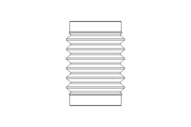 Faltenbalg 114,3×2 6 Wellen