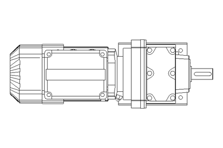 Motor redutor com engren. 0,37kW 38