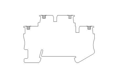 Doppelstockklemme grün-gelb