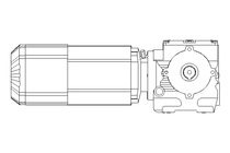 螺杆齿轮速电机 0,55kW 19 1/min