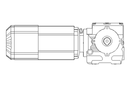 Worm gear motor 0.55kW 19 1/min