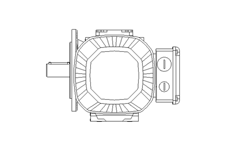 Worm gear motor 0.55kW 50 1/min