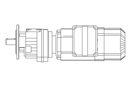 Motoréd. à entraînem.cyl. 0,55kW 50