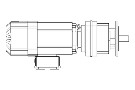 Motoréd. à entraînem.cyl. 0,55kW 50