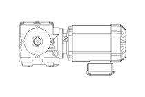 Schneckengetriebemotor 0,55kW 58 1/min