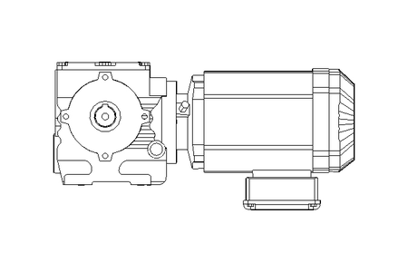 Schneckengetriebemotor 0,55kW 58 1/min