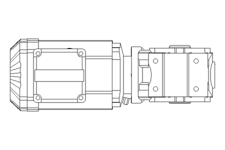 Motor engrenagem sem fim 0,55kW 58 1/min