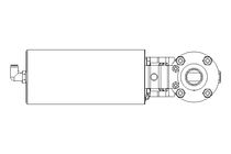 Scheibenventil B DN025 WVW NC E EX