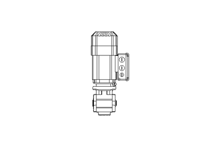 Worm gear motor 0.55kW 45 1/min