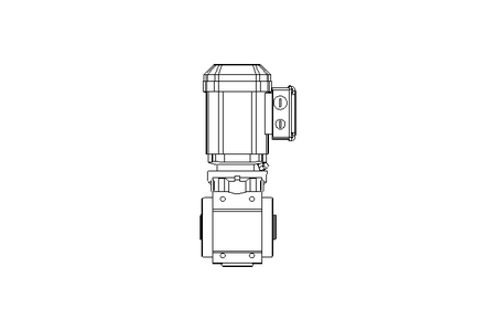 Worm gear motor 0.55kW 16 1/min