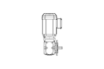 Motor engrenagem sem fim 0,55kW 72 1/min