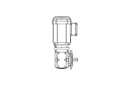 Motor engrenagem sem fim 0,55kW 72 1/min