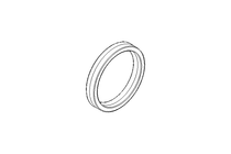 Grooved ring RS01A 38x46x7 PUR
