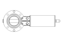 Butterfly valve B DN050 OVO NC H