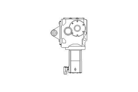 Helical-bevel gear servo motor 25.5 Nm