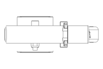 Butterfly valve B DN025 OVO MA H