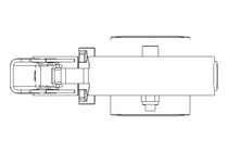 Butterfly valve B DN025 OVO MA H