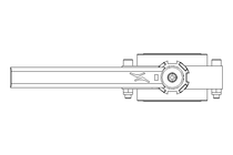 Butterfly valve B DN050 OVO MA H