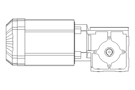 Right-angle geared motor 0.55kW 50 1/min