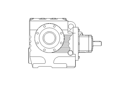 WORM GEAR SA77 AD3 I=26,67