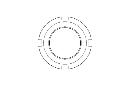 Гайка с пазом M20x1 A2 DIN981