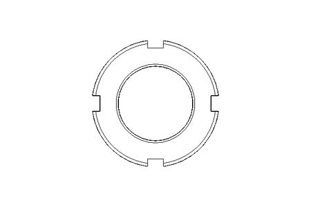 Slotted nut M20x1 A2 DIN981