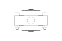 Butterfly valve B DN025 OVO NC F