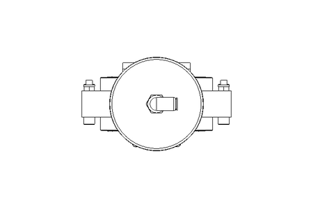 Butterfly valve B DN080 OVO NC F