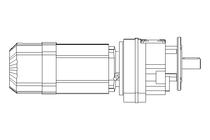 Spur gear motor 0.55kW 48 1/min