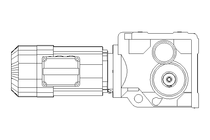 Bevel gear motor 0.6kW 11 1/min