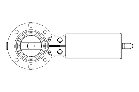 Butterfly valve B DN050 OVO NC F D16