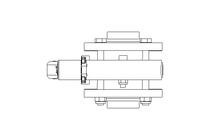 Butterfly valve B DN040 FVF MA F