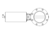 Scheibenventil B DN100 FVF NC F