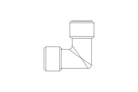 Threaded elbow connector L 14/14 St